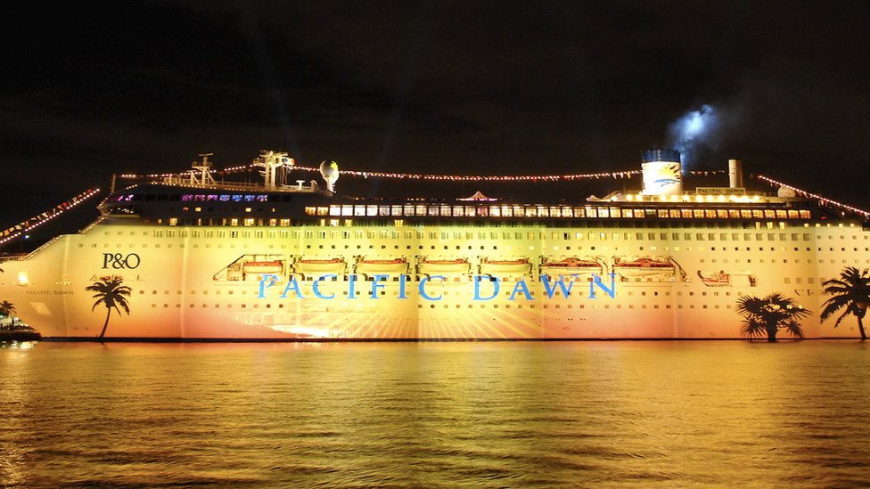 Pacific Dawn Woman Missing After Fall From Cruise Ship Bbc News