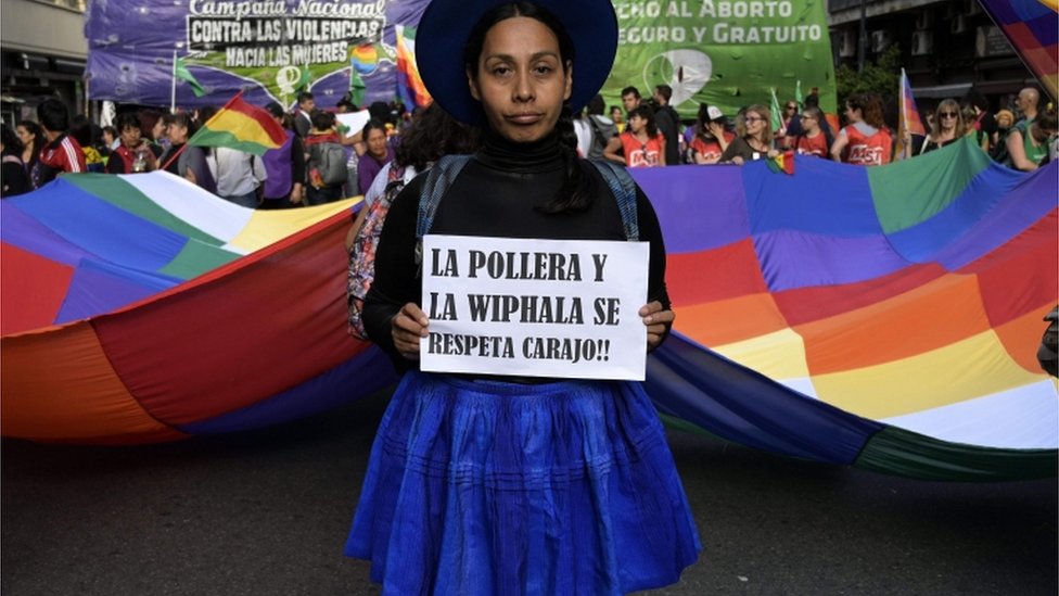 xxcdlkmsdlkjv Protesta feminista en Bolivia