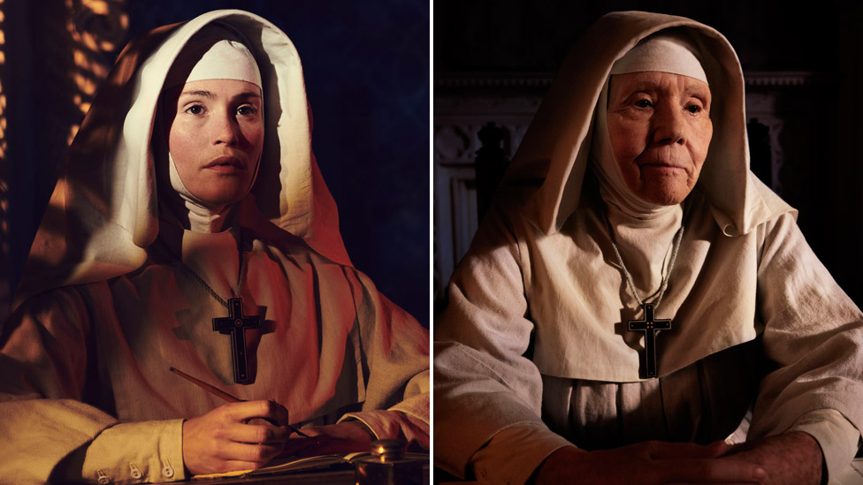 Gemma Arterton (left) and Dame Diana Rigg in Black Narcissus