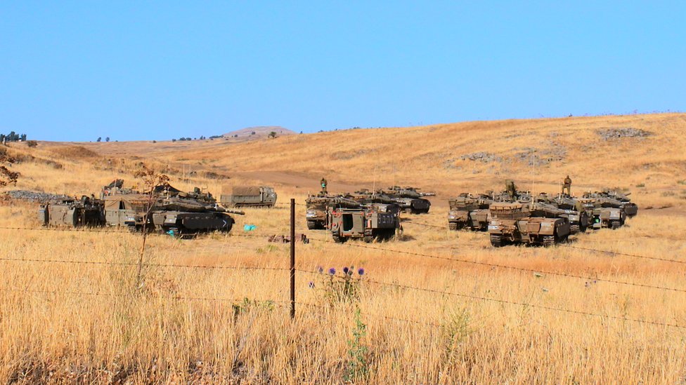 israel tank battle with syria