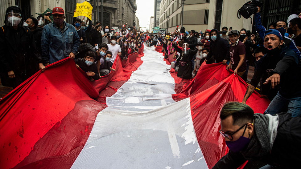 Protestas en Peru