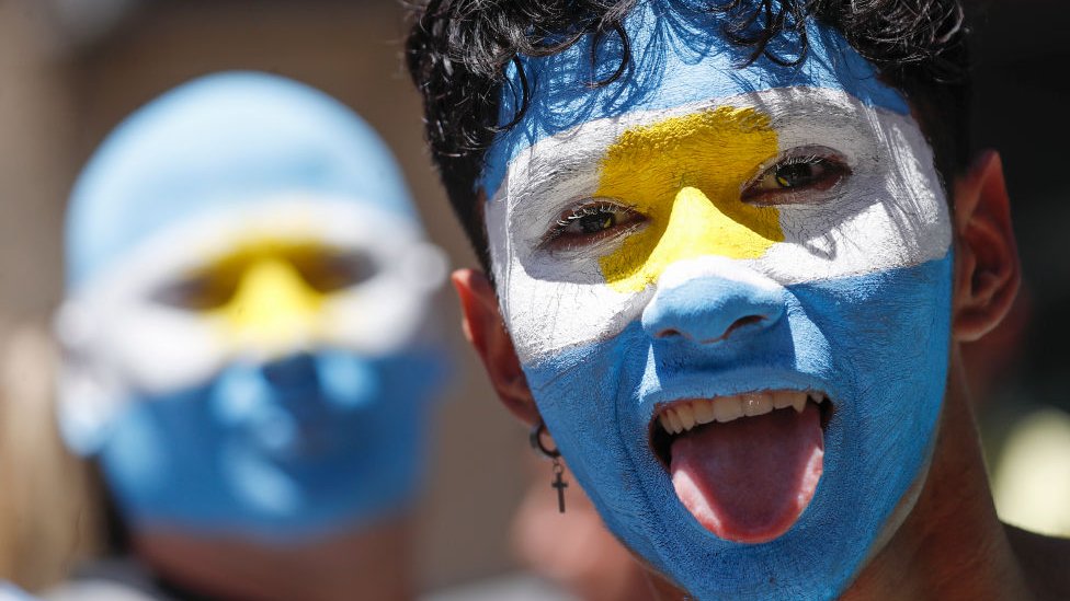 Aficionados argentinos.