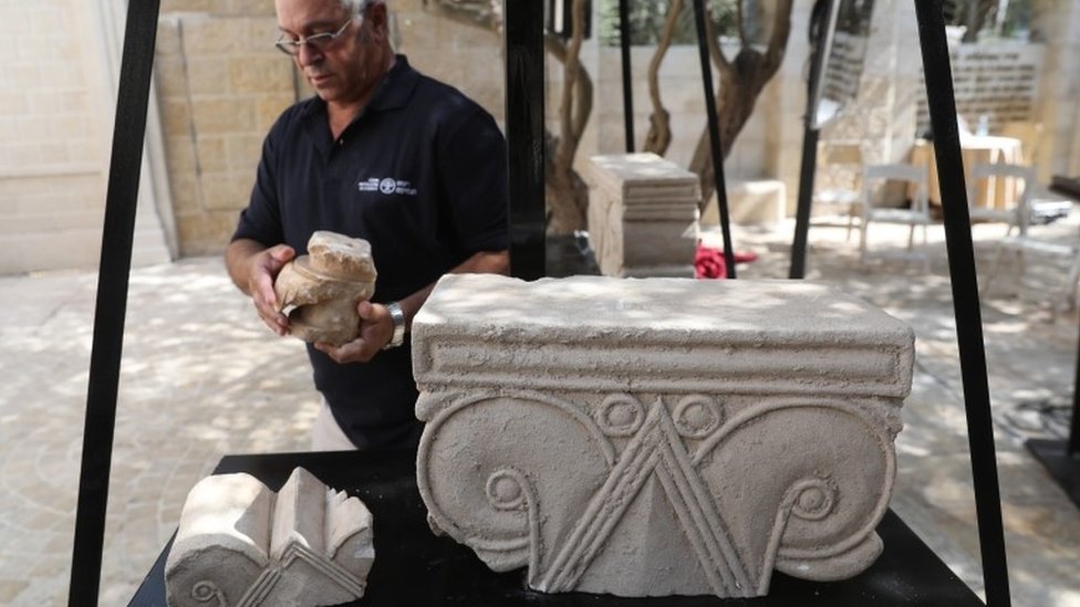 Deo stuba iz doba biblijskog kraljevstva Jevreja u Jerusalimu, star oko 2.500 godina (3. septembar 2020)