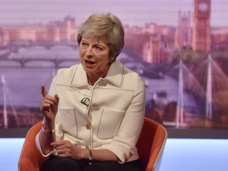 Primera ministra británica Theresa May