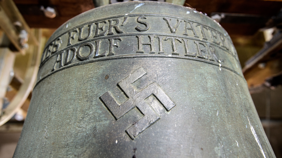 Giant bell rings out in tribute to thousands stolen by Nazis