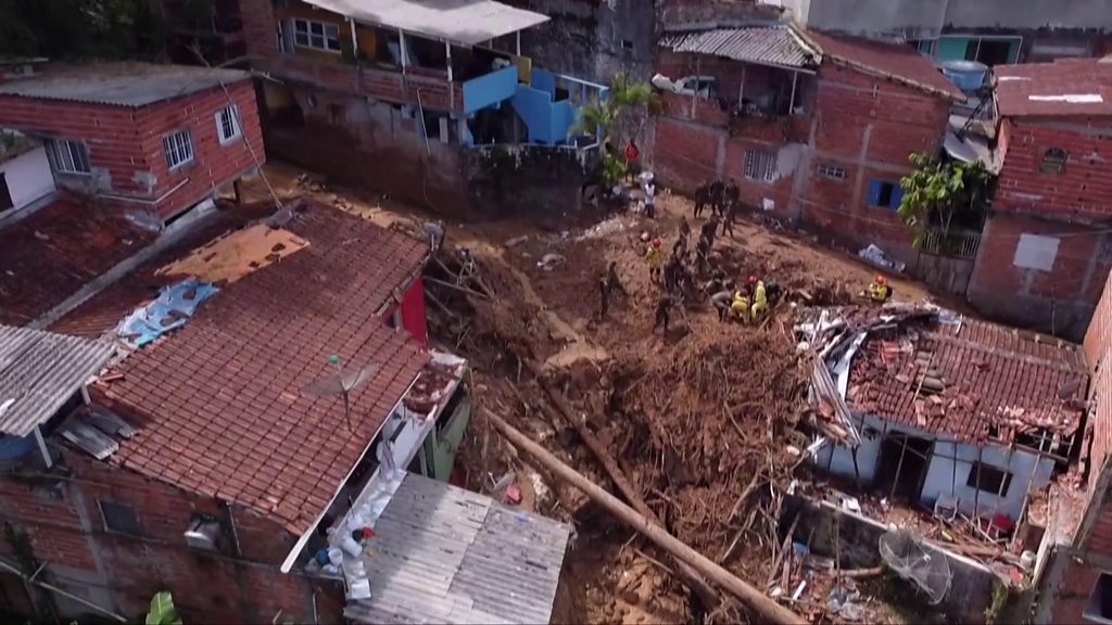 Brazil landslides: Dozens missing, feared buried in the mud