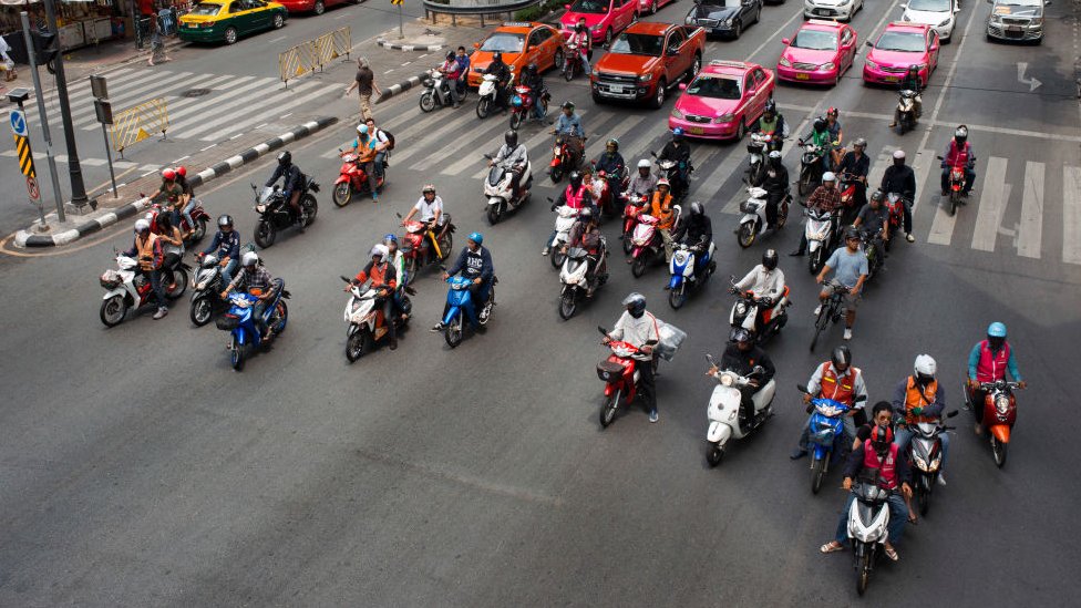 Motorbikes in Bangkok
