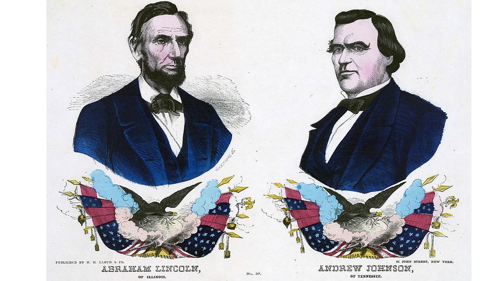 Cartel de la campaña republicana en 1864