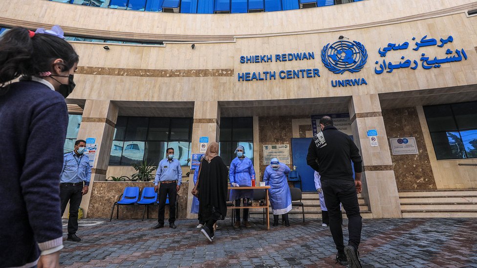 Unrwa's Sheikh Radwan Health Centre in Gaza City (24 February 2021)