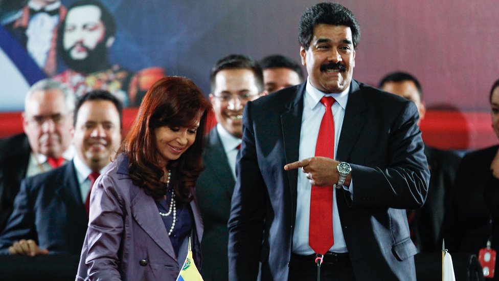 Kirchner y Maduro.