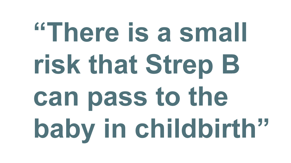 Цитата: Существует небольшой риск передачи Strep B ребенку во время родов