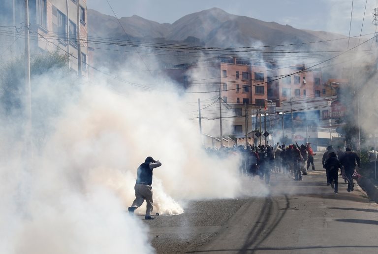 disturbios en Bolivia