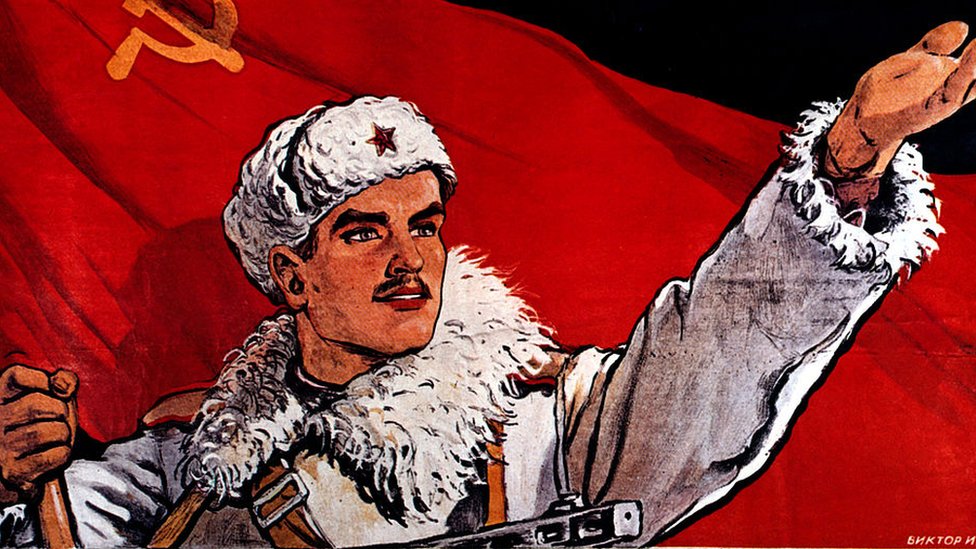 Poster de la Unión Soviética.