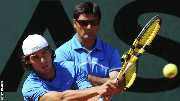 Rafael Nadal and Toni Nadal