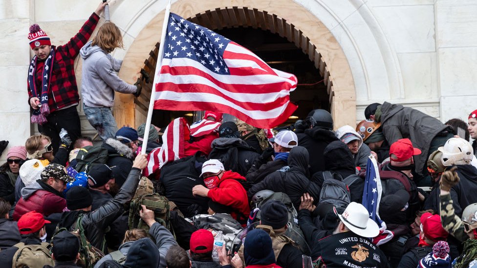 Capitol riots: A visual guide to the storming of Congress - BBC News