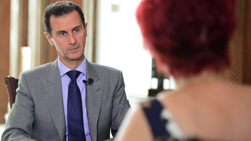 Президент Сирии Башар Асад беседует с журналистом «Комсомольской правды»