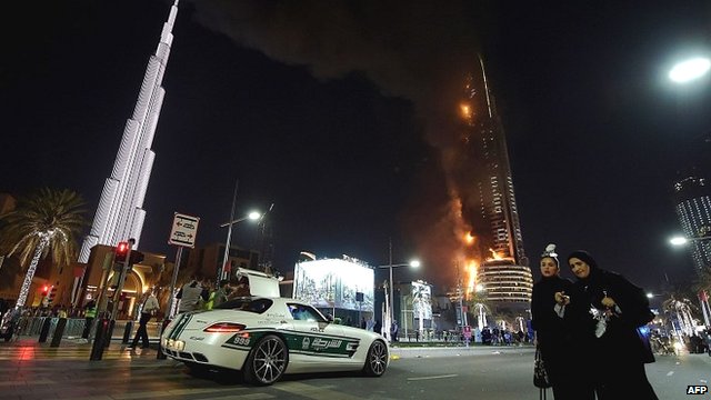 Jetpack firefighting system showcased in Dubai - BBC News