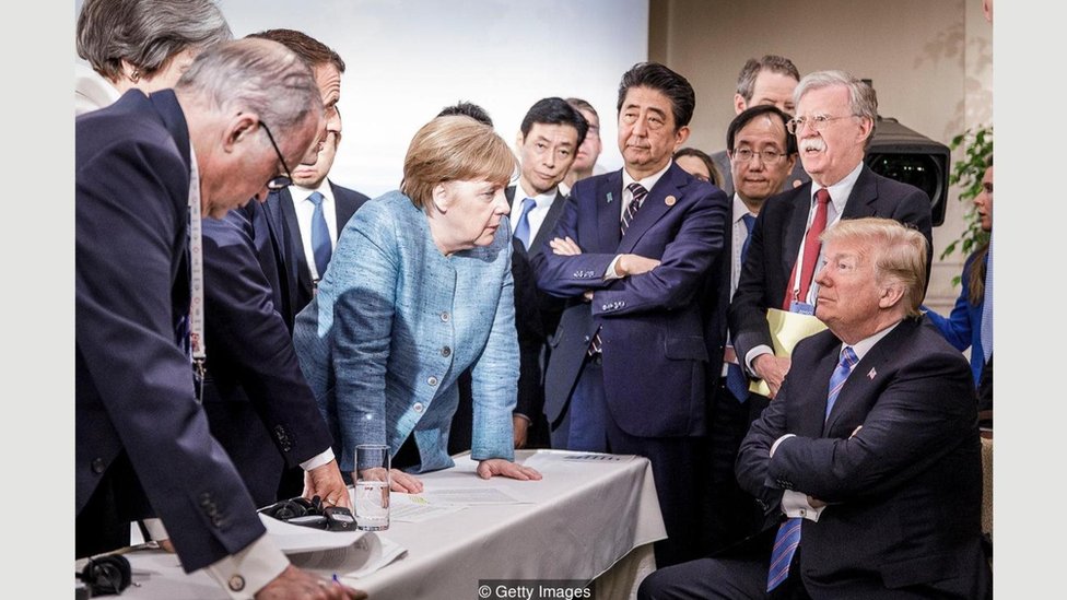 G7 zirvesinde liderler