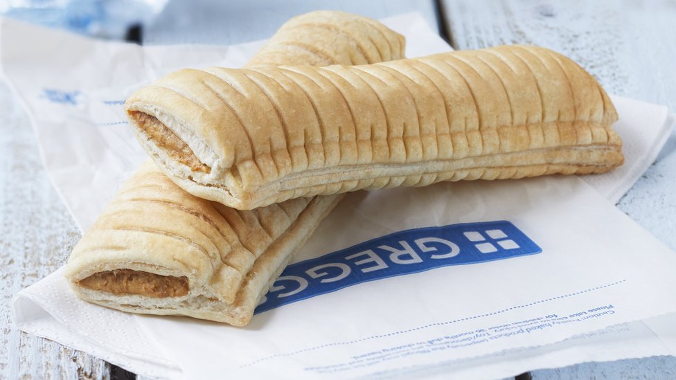 Greggs is blasted for photo of a sausage roll being eaten from the