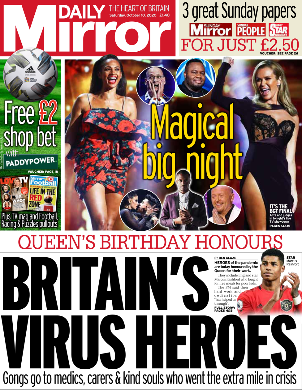 Daily Mirror 10 October