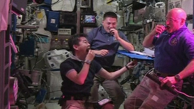 ISS astronauts try space-grown lettuce