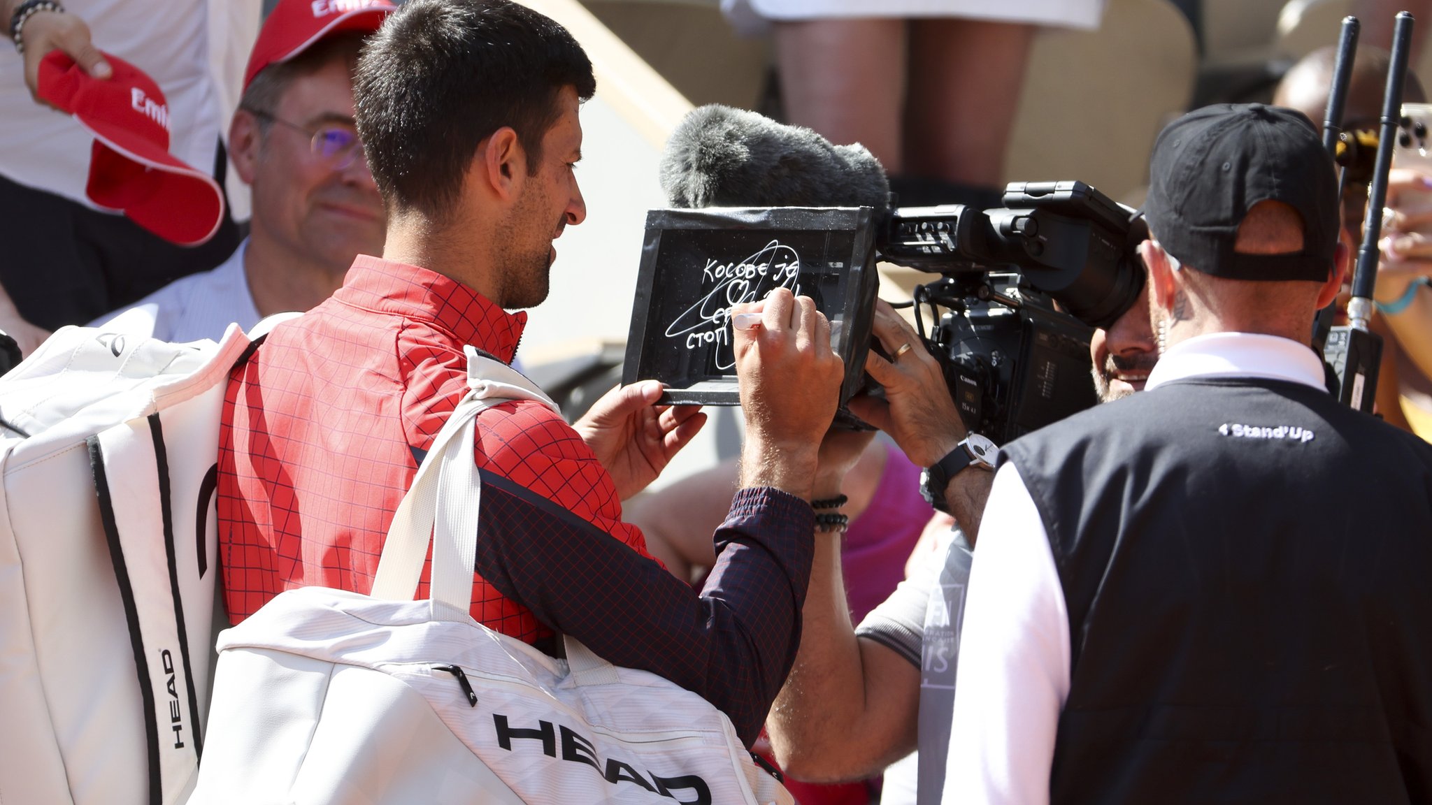 French Open 2023: Novak Djokovic criticised for message about Kosovo after first-round win