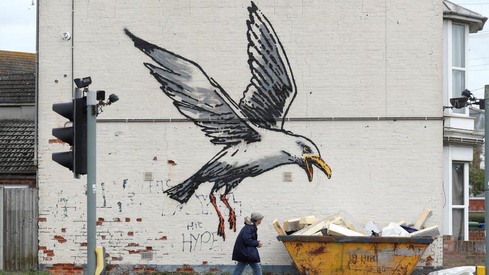 Banksy mural in Lowestoft removed from wall of house