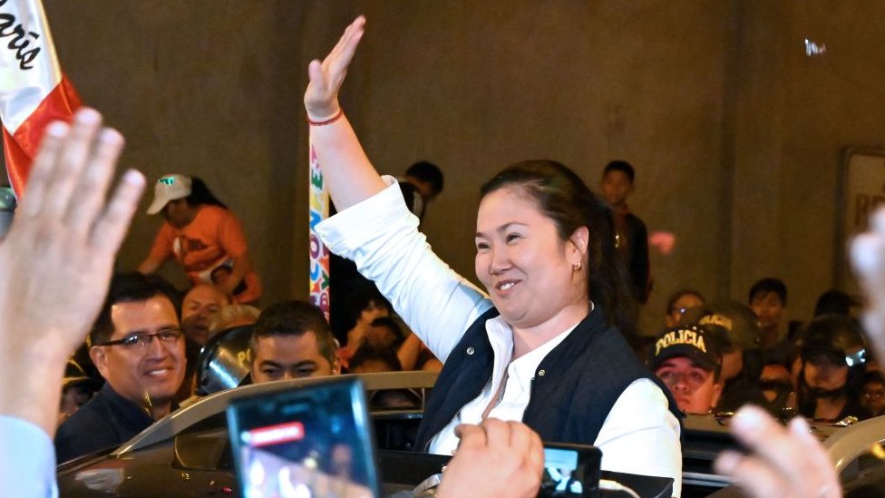 Keiko Fujimori, tras ser liberada el 29 de noviembre de 2019