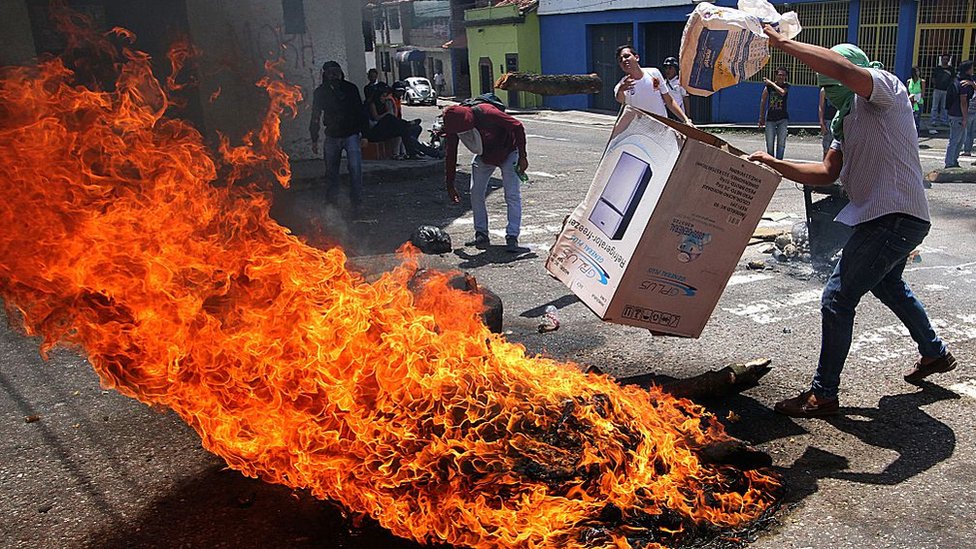Protesta en Caracas