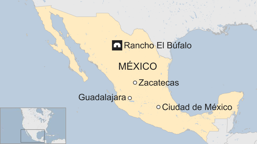 Un mapa de México
