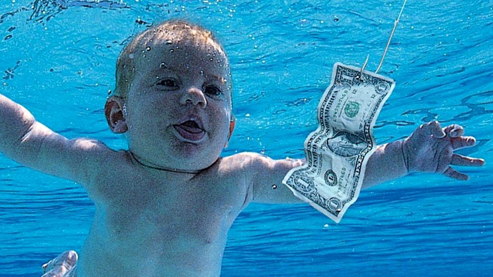 The artwork for Nirvana's Nevermind