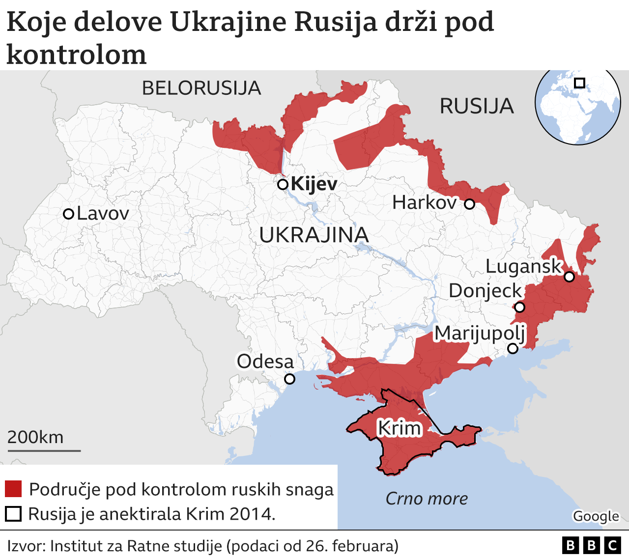 Ukrajina, ruska kontrola, rat u Ukrajini, Rusija