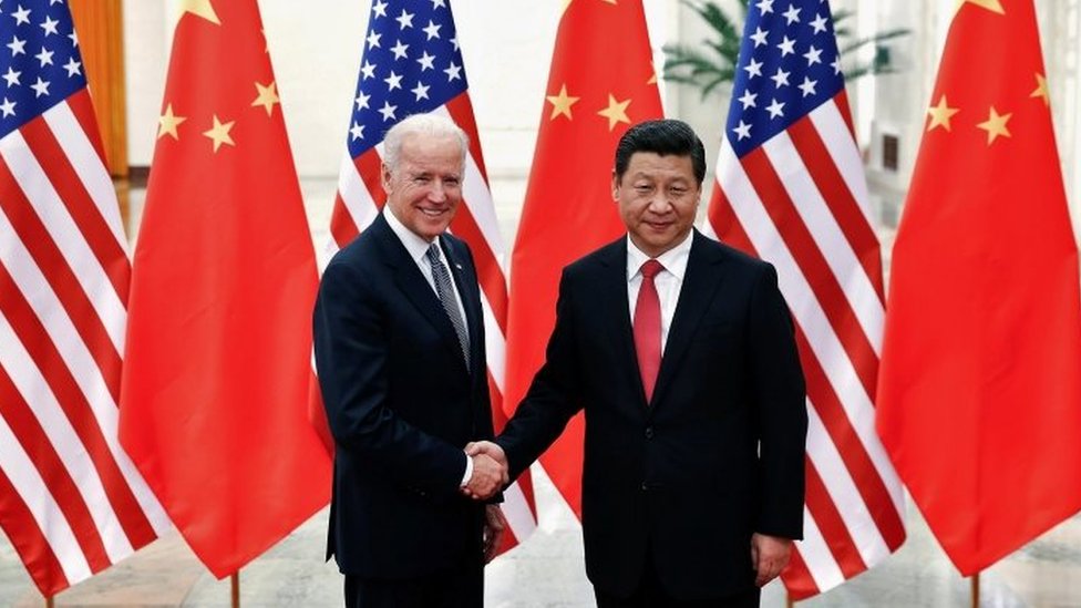 Biden y Xi Jinping en 2013.