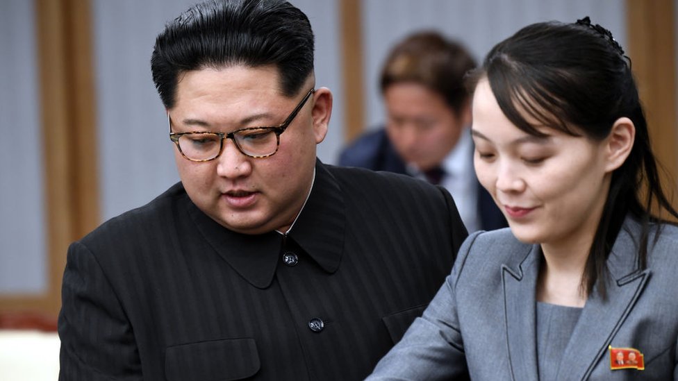 Kim Jong-un dan Kim Yo-jong