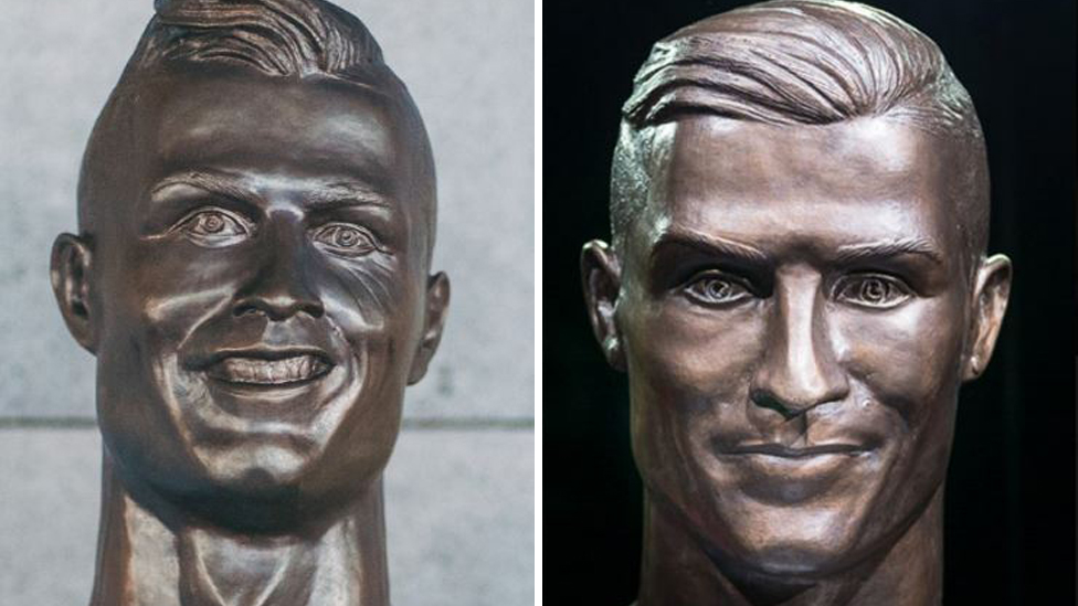 Cristiano Ronaldo bust: Sculptor tries again after first bust
