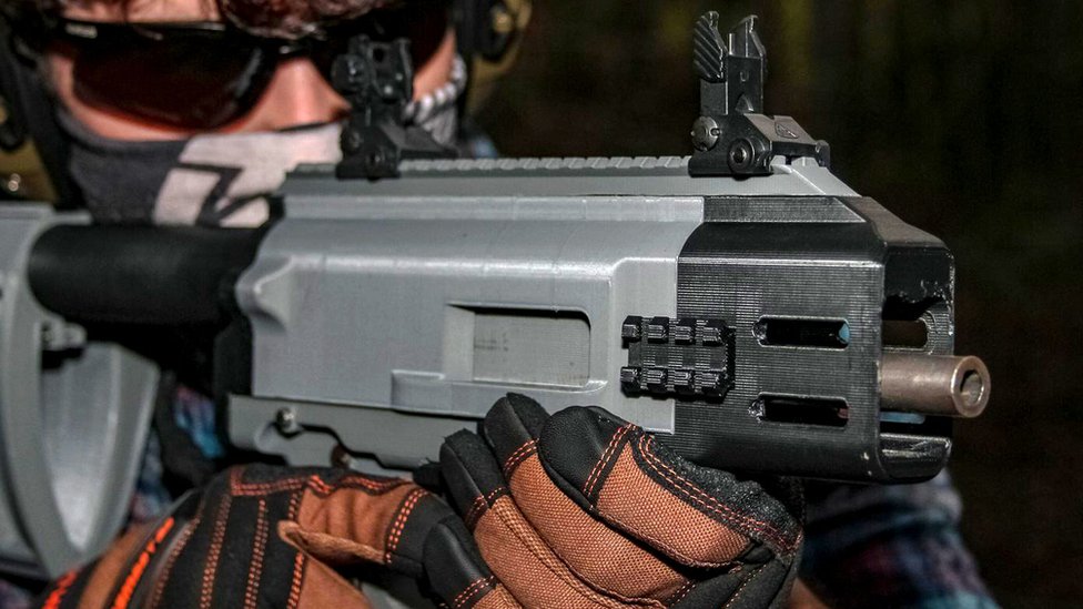 3D打印的FGC-9型槍支的射擊狀態