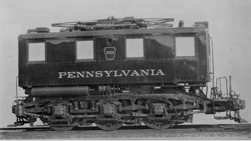 Una locomotora de la Compañía Ferroviaria de Pensilvania