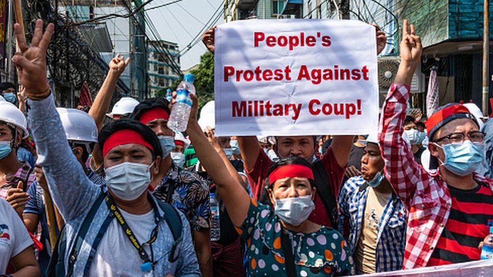 In Pictures Myanmar Protests Gather Momentum c News
