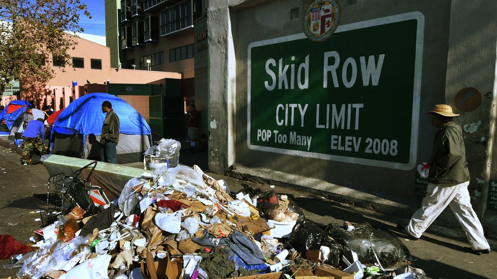 Skid Row, Los Ángeles