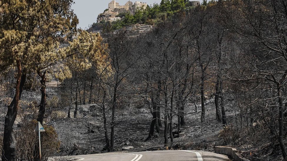 Rodos, Grčka, požari