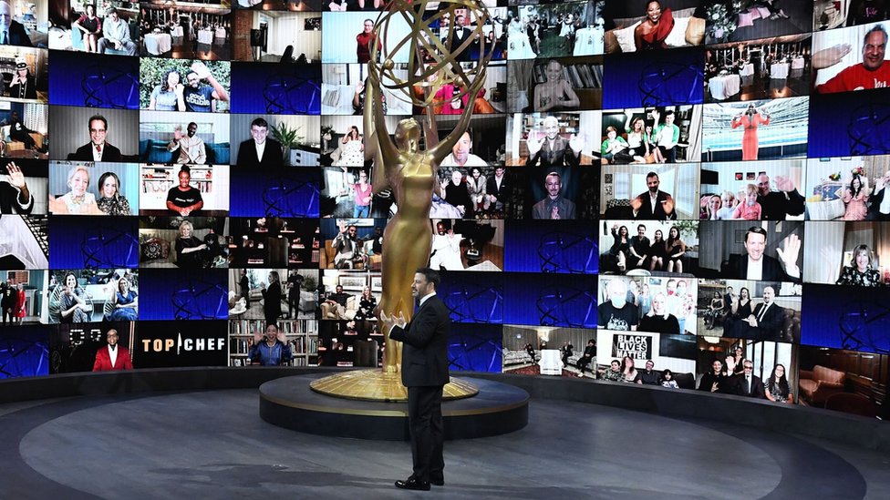 El escenario de los premios Emmy