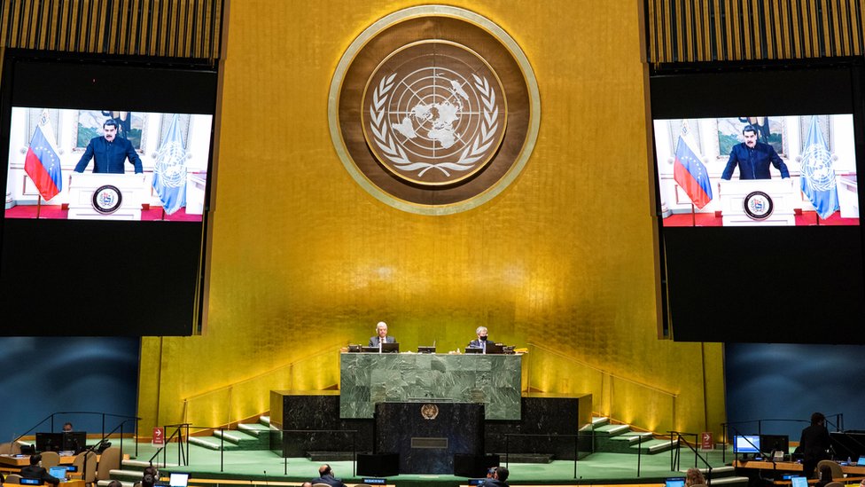 Intervención remota de Nicolás Maduro ante la Asamblea General de Naciones Unidas