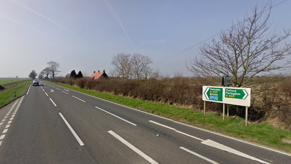 Car driver dies in two lorry crash near Faringdon