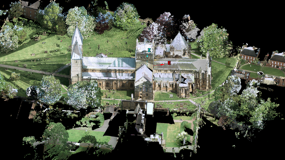 Трехмерное изображение собора Саутвелла
