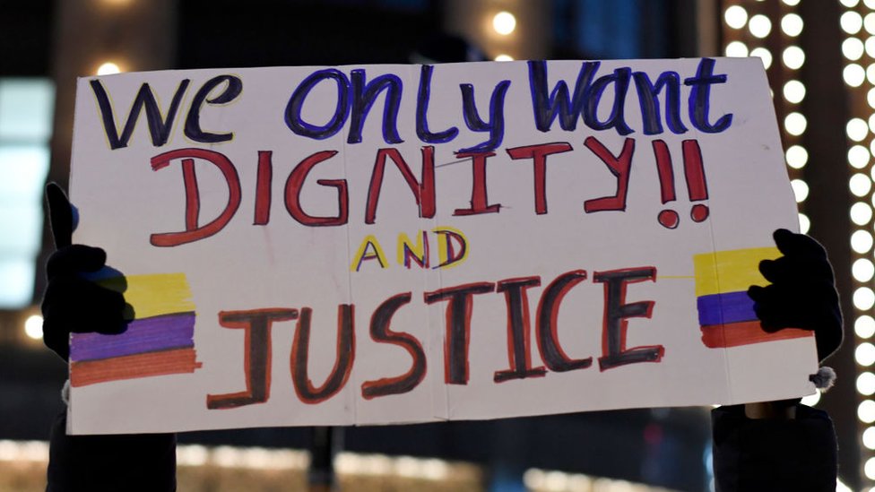 Protesta en Colombia. Protesta en Colombia.