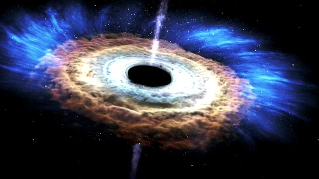 A black hole destroying a star