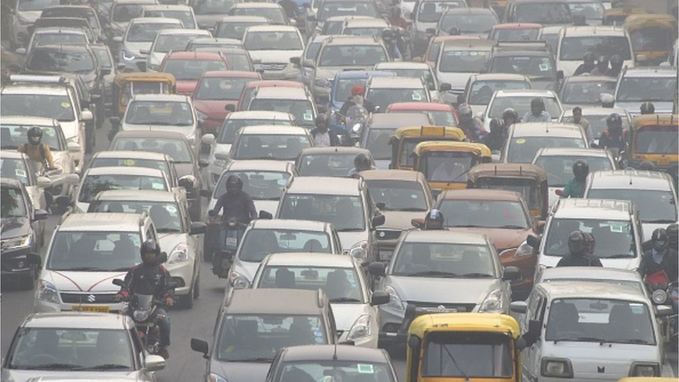 機動車尾氣排放仍然是德里污染的主要來源。