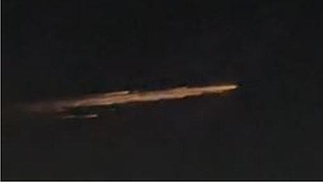 Exploding space junk puzzles California sky watchers