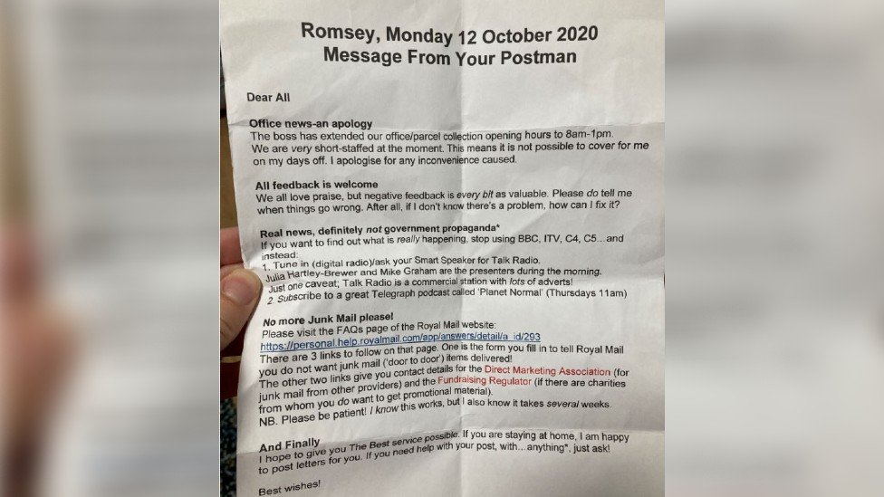 Letter to sent to Romsey residents