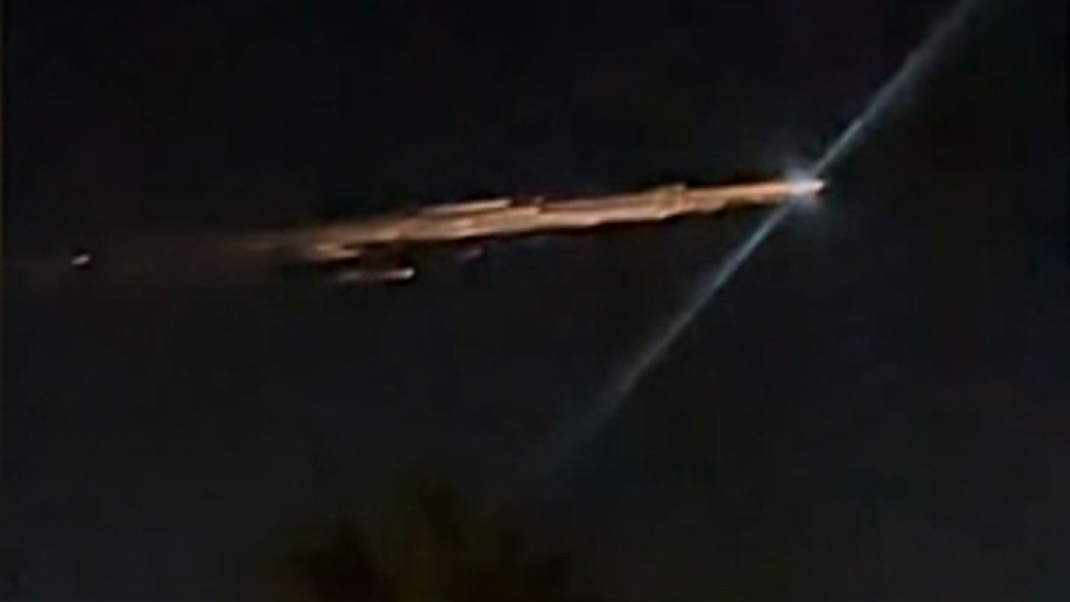 Mysterious streak of light seen across southern California sky